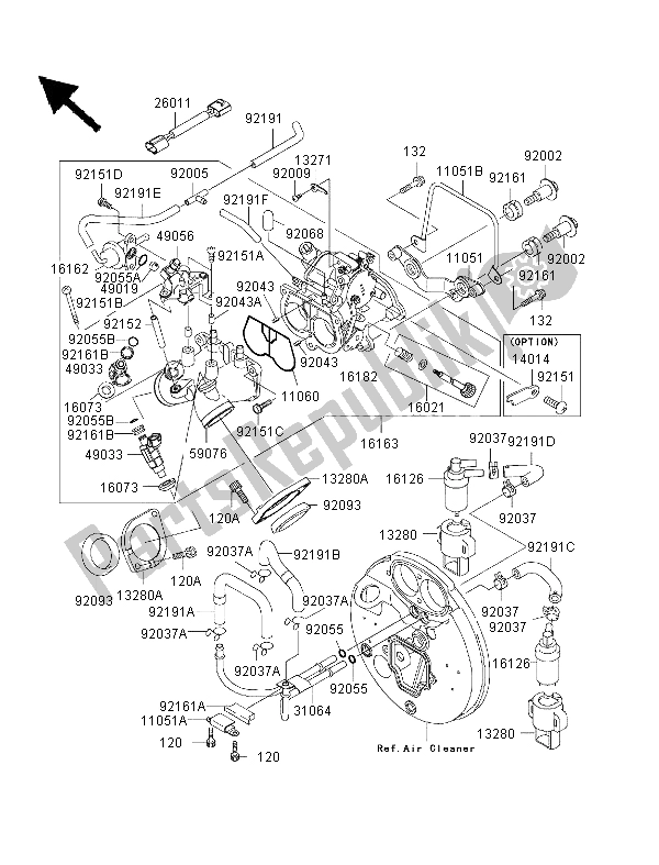 Toutes les pièces pour le Manette De Gaz du Kawasaki VN 1500 Drifter 1999