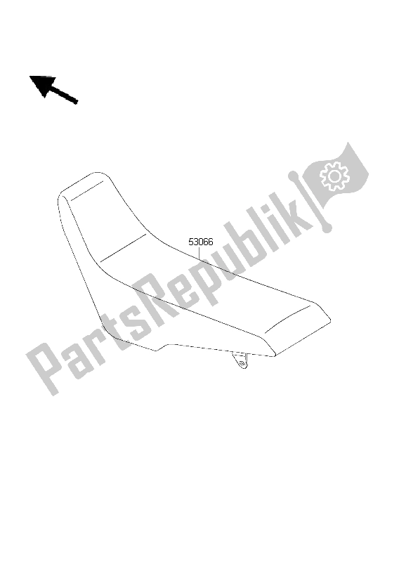 Alle onderdelen voor de Stoel van de Kawasaki KLX 300R 2003