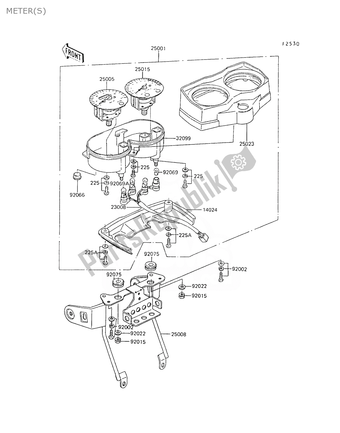 Tutte le parti per il Meter (s) del Kawasaki AR 80 1988