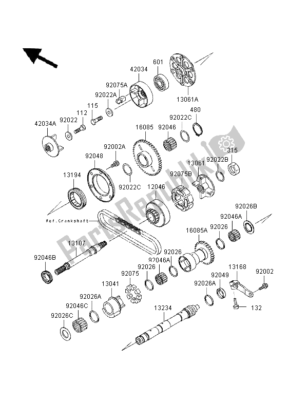 Wszystkie części do Stabilizator Kawasaki GPZ 1100 ABS 1996