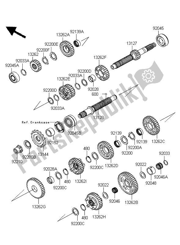 Alle onderdelen voor de Overdragen van de Kawasaki ZZR 1400 ABS 2009