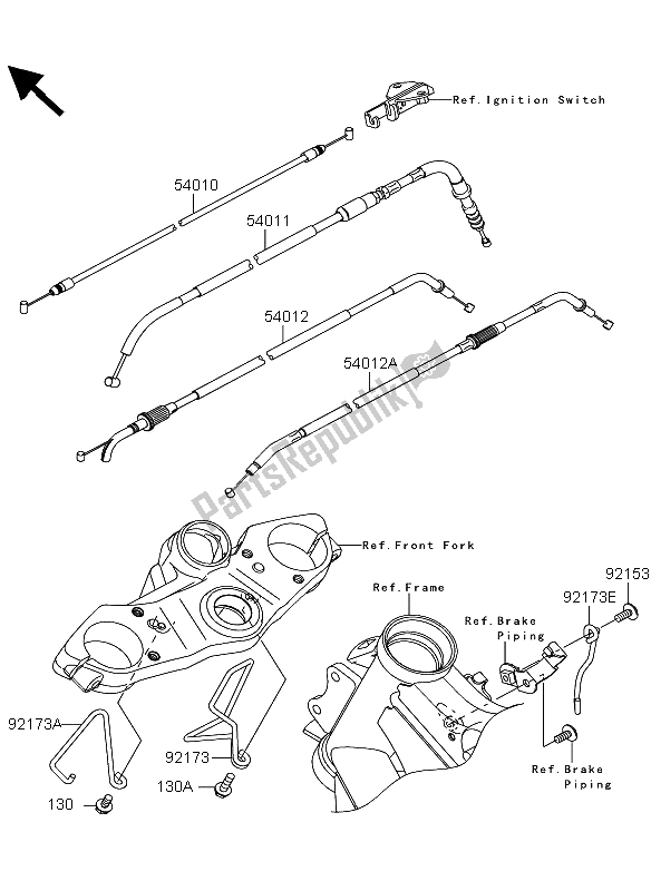 Wszystkie części do Kable Kawasaki Versys ABS 650 2013