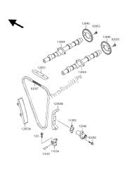 árbol de levas y tensor