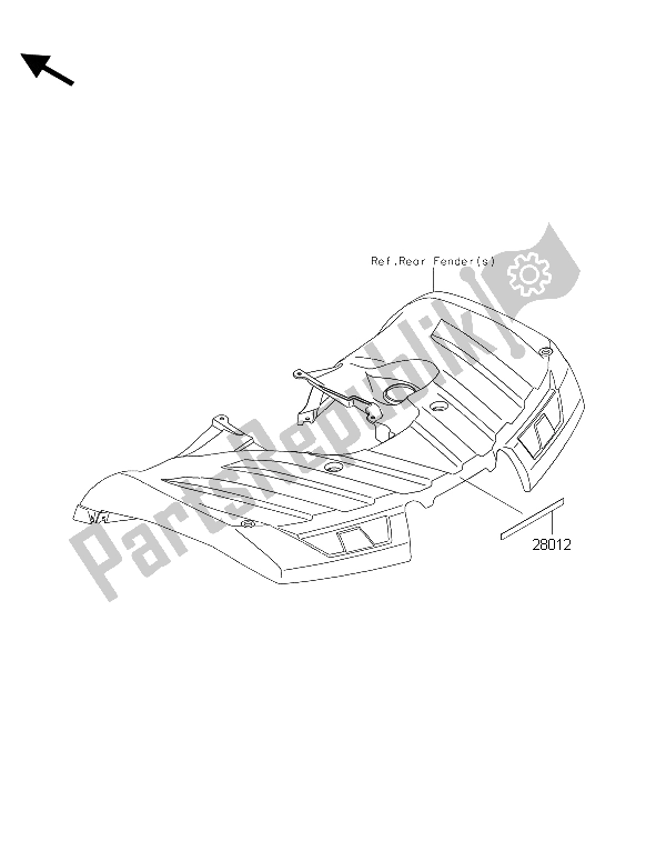 All parts for the Reflectors of the Kawasaki Brute Force 750 4X4I EPS HFF 2015