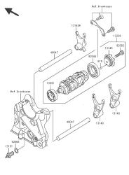 GEAR CHANGE DRUM & SHIFT FORK