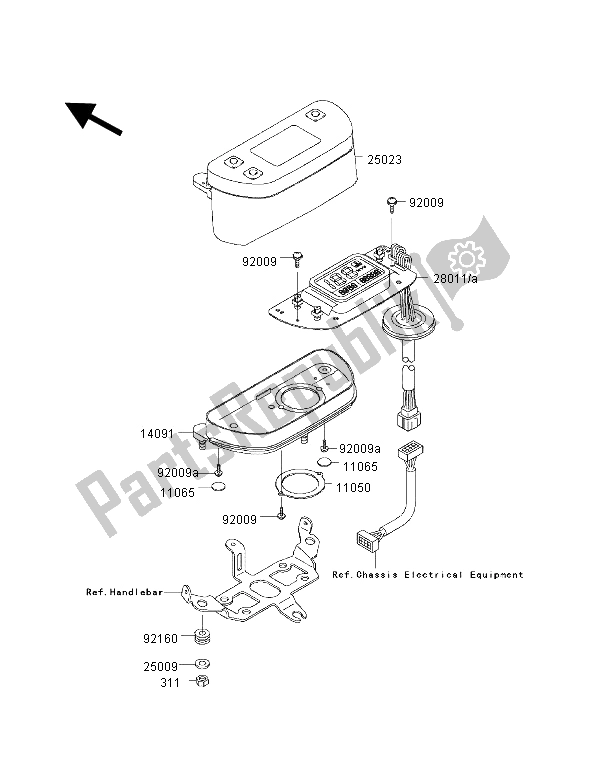 Todas las partes para Metro de Kawasaki KVF 400 4X4 2002