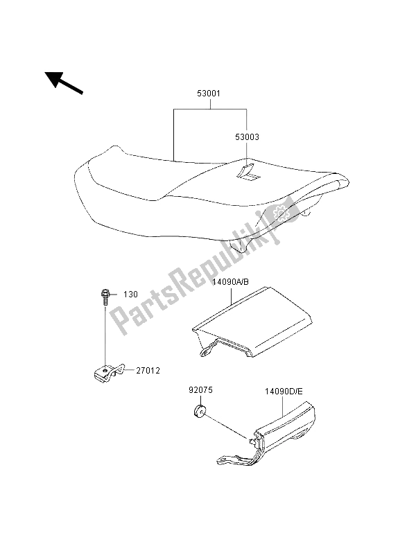 Todas las partes para Asiento de Kawasaki ZZ R 600 1998