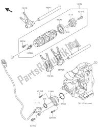 tambour de changement de vitesse et fourche (s) de changement de vitesse