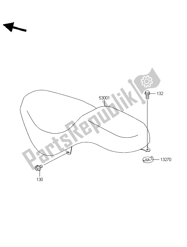 Tutte le parti per il Posto A Sedere del Kawasaki Eliminator 125 2003