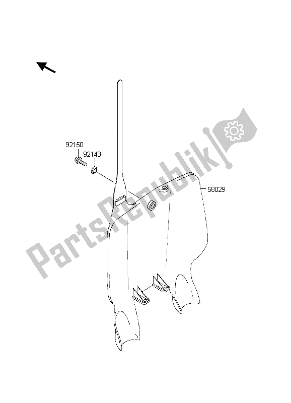 All parts for the Accessory of the Kawasaki KX 125 1998