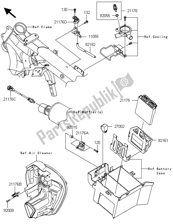 Tutte le parti per il Iniezione Di Carburante del Kawasaki VN 1700 Voyager ABS 2013