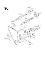 árbol de levas y tensor