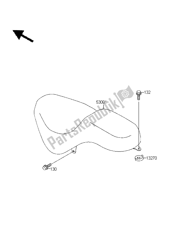 Tutte le parti per il Posto A Sedere del Kawasaki Eliminator 125 1999