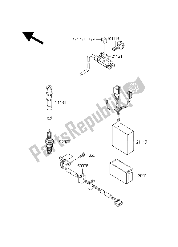 All parts for the Ignition System of the Kawasaki KLX 650R 1995