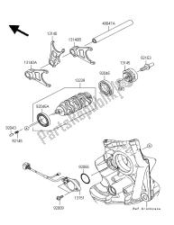 tambour de changement de vitesse et fourchette de changement de vitesse