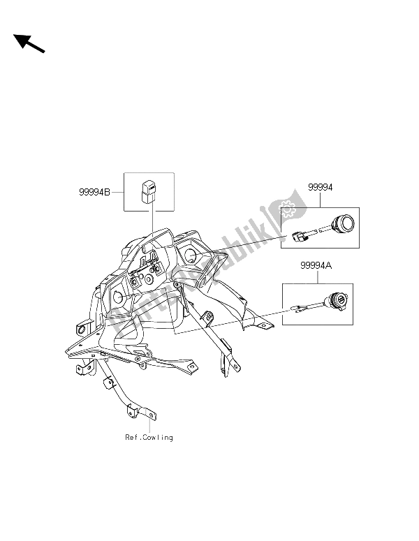 Tutte le parti per il Accessorio (uscita Cc Ecc.) del Kawasaki Versys 650 ABS 2015