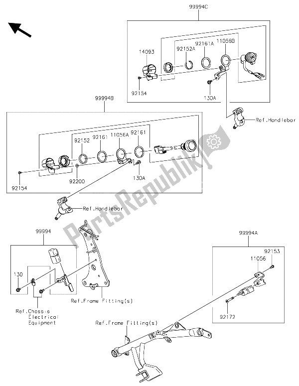 Toutes les pièces pour le Accessoire (verrouillage Du Casque) du Kawasaki Vulcan S 650 2015