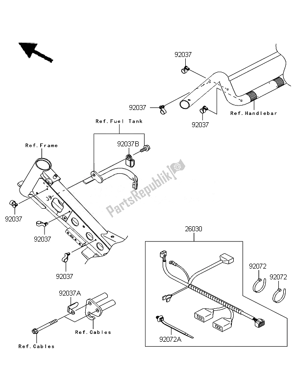 Alle onderdelen voor de Chassis Elektrische Apparatuur van de Kawasaki KLX 110 2007