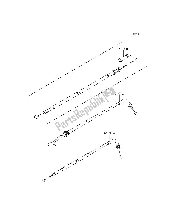 Todas las partes para Cables de Kawasaki Z 300 2015