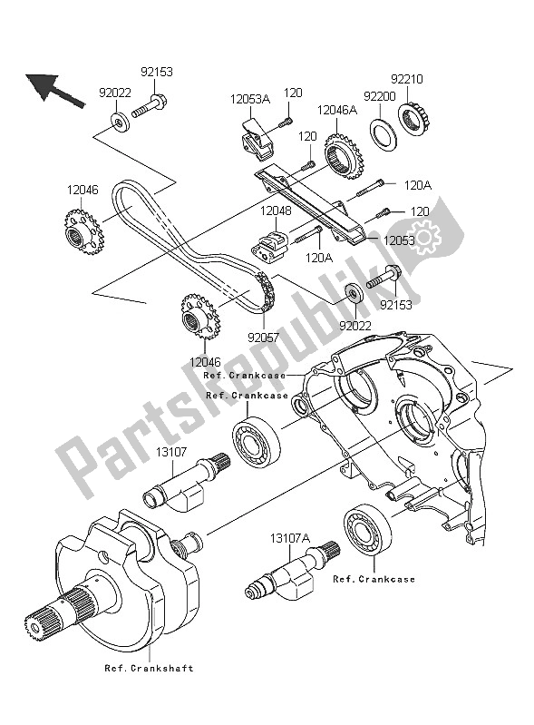 All parts for the Balancer of the Kawasaki VN 2000 2005