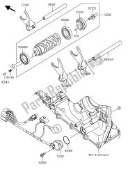 tambour de changement de vitesse et fourchette de changement de vitesse