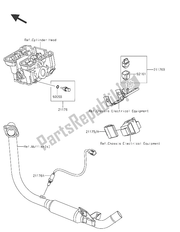 Tutte le parti per il Iniezione Di Carburante del Kawasaki Ninja 250 SL 2016