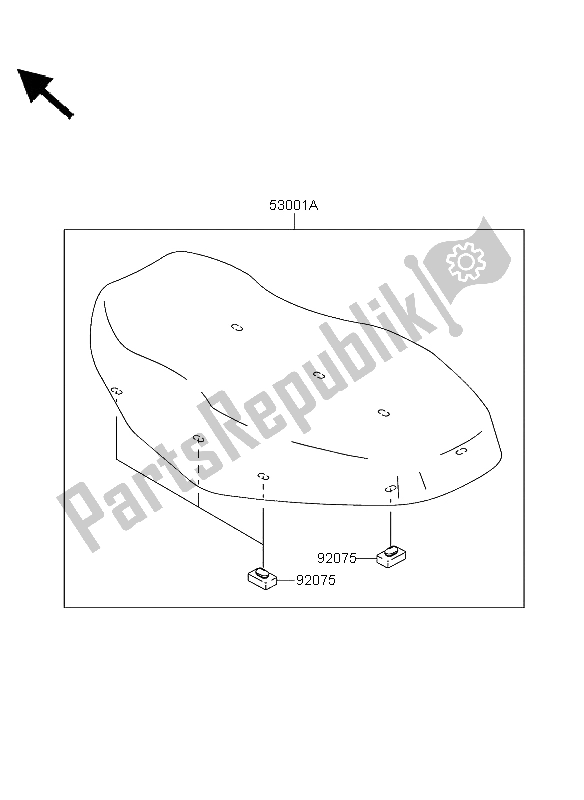 Wszystkie części do Siedzenie Kawasaki KVF 360 4X4 2003