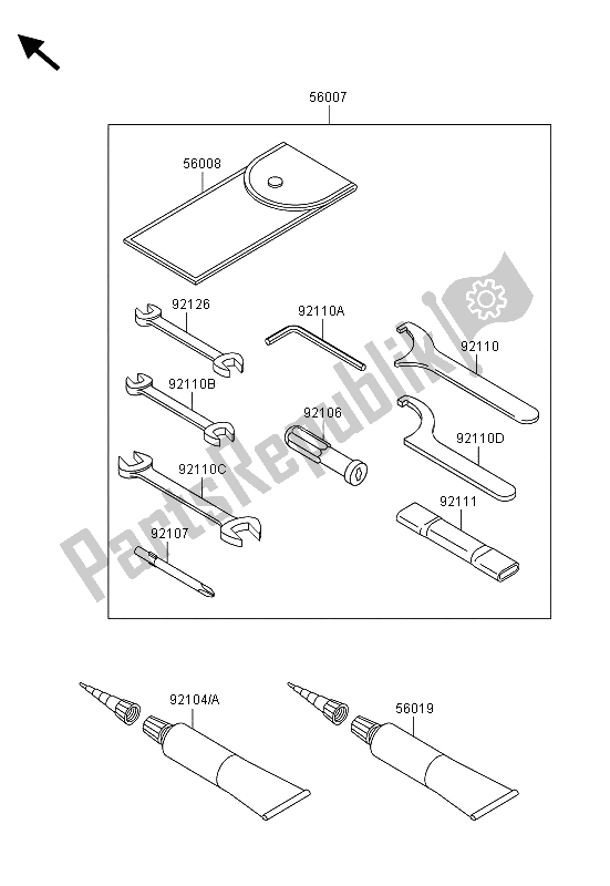 All parts for the Owners Tools of the Kawasaki VN 900 Custom 2013