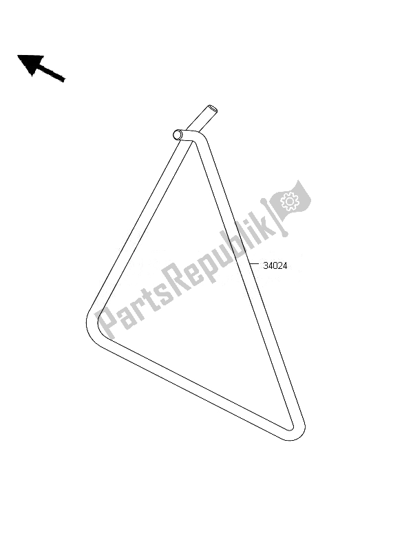 All parts for the Stand of the Kawasaki KX 85 SW LW 2007