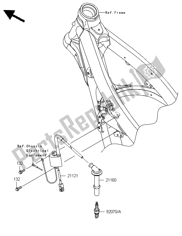 Tutte le parti per il Sistema Di Accensione del Kawasaki KX 450F 2012