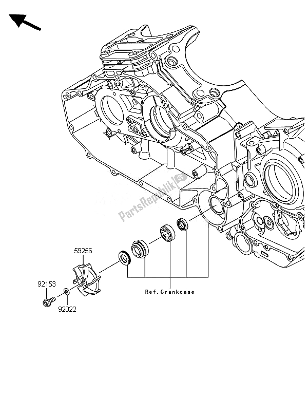 Tutte le parti per il Pompa Dell'acqua del Kawasaki VN 1700 Classic ABS 2014
