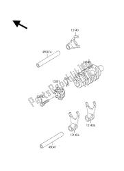 tambour de changement de vitesse et fourchette de changement de vitesse