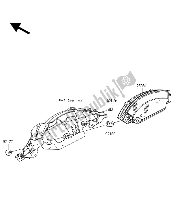 Tutte le parti per il Metro del Kawasaki Ninja ZX 10R 1000 2011