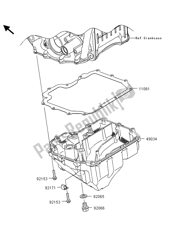 Wszystkie części do Miska Olejowa Kawasaki Ninja ZX 10R ABS 1000 2013