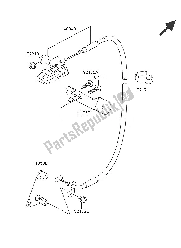 Tutte le parti per il Blocco Inverso del Kawasaki KFX 400 2005