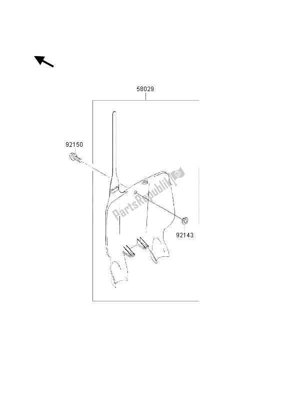 All parts for the Accessory of the Kawasaki KX 500 2000