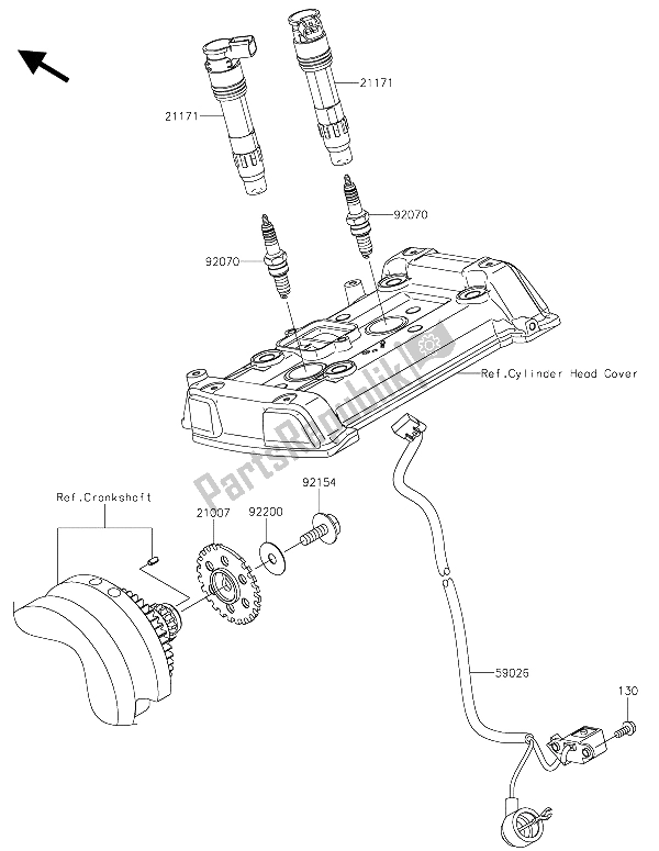 Toutes les pièces pour le Système De Mise à Feu du Kawasaki Vulcan S 650 2015