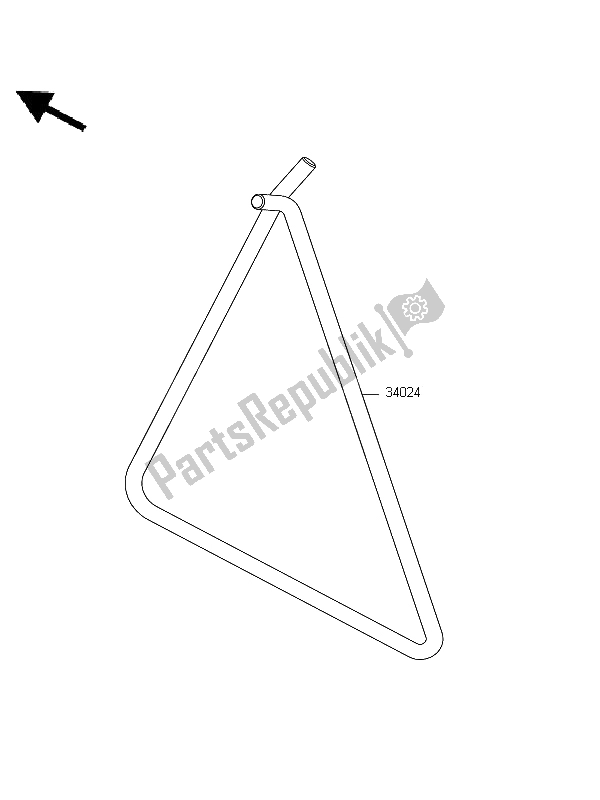 All parts for the Stand of the Kawasaki KX 85 SW LW 2012