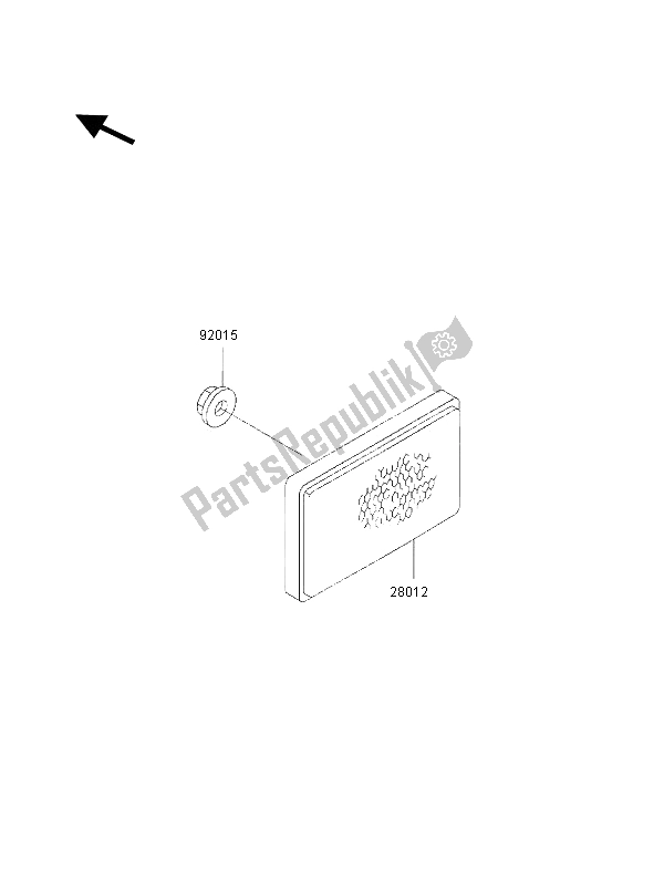 Tutte le parti per il Riflettori del Kawasaki KVF 300 2002