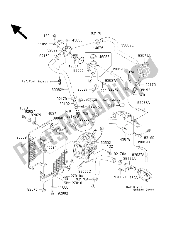 All parts for the Radiator of the Kawasaki VN 1500 Drifter 2002