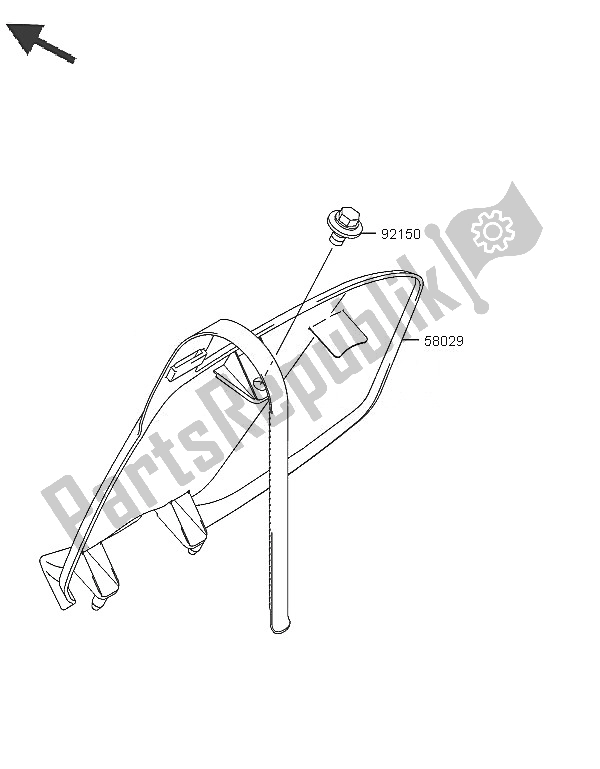 All parts for the Accessory of the Kawasaki KX 250F 2005