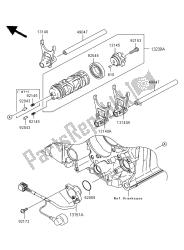 tambour de changement de vitesse et fourchette de changement de vitesse