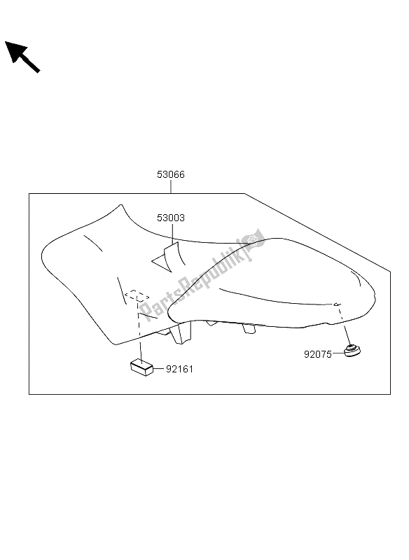Tutte le parti per il Posto A Sedere del Kawasaki Versys ABS 650 2013