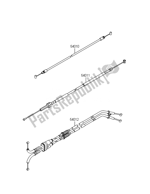 All parts for the Cables of the Kawasaki Ninja ZX 10R ABS 1000 2014