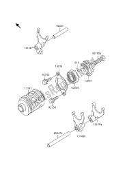 tambour de changement de vitesse et fourchette de changement de vitesse