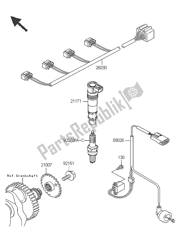 Todas as partes de Sistema De Ignição do Kawasaki Z 1000 2005