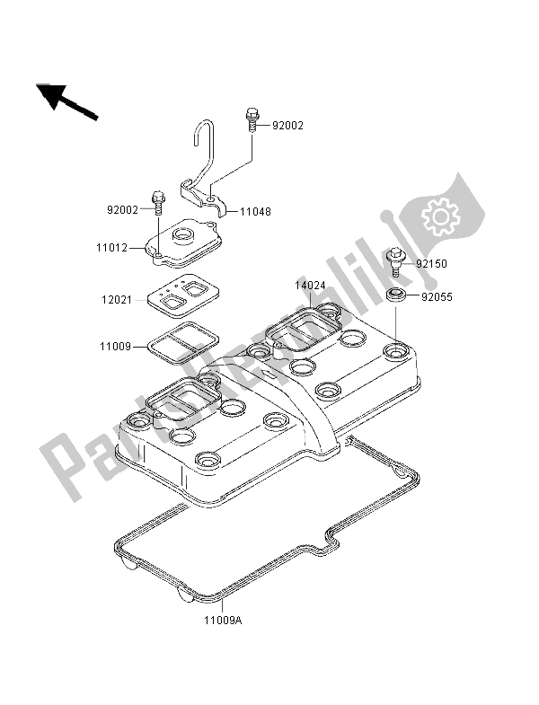 Wszystkie części do Cylinder Kawasaki ZZ R 600 1997