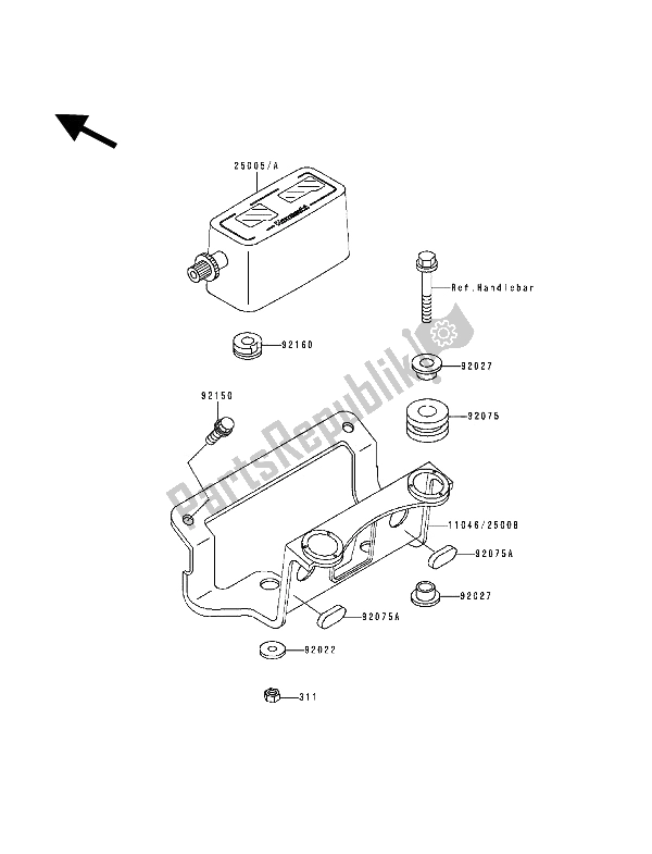 Tutte le parti per il Metro del Kawasaki KDX 200 1992