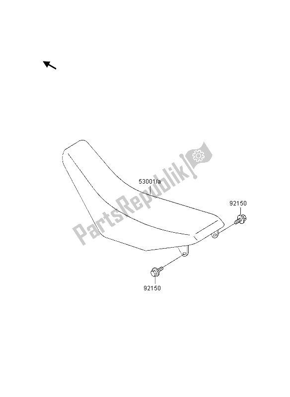 Todas las partes para Asiento de Kawasaki KX 125 1997