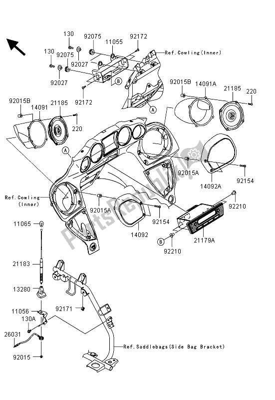 Toutes les pièces pour le Autre du Kawasaki VN 1700 Voyager Custom ABS 2013